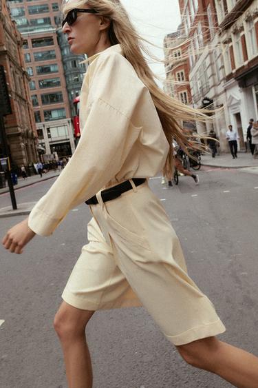 SHORT PINCE CEINTURE - Bis de Zara - Image 4