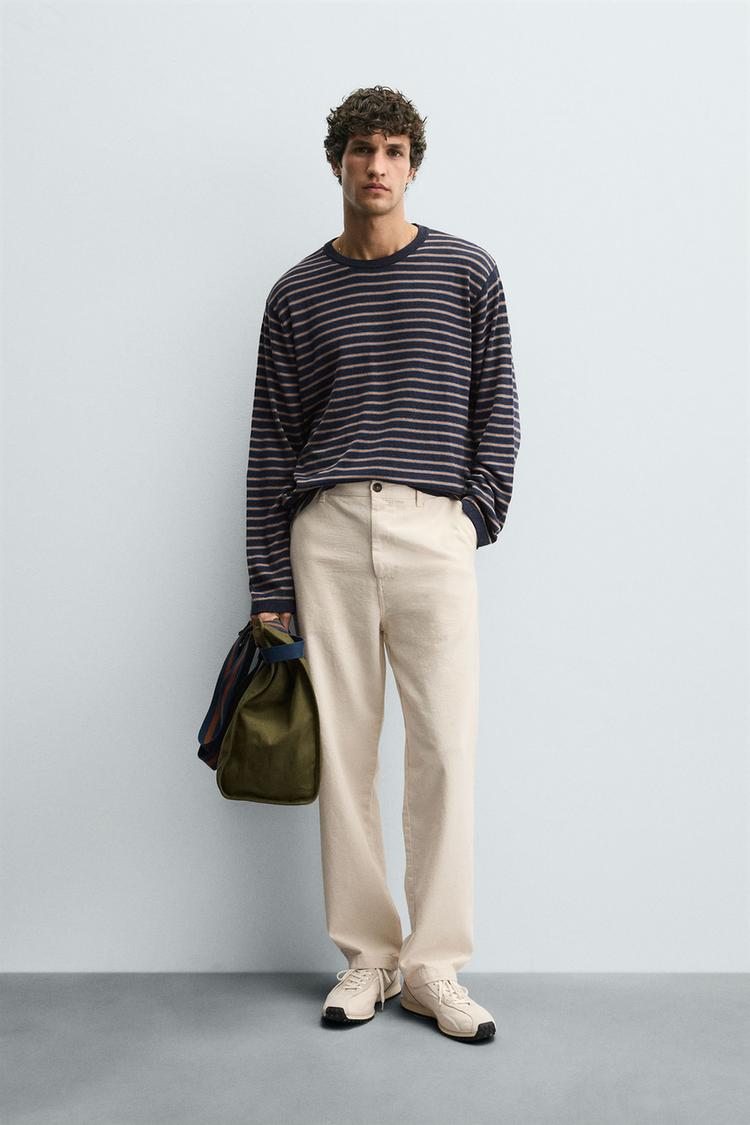 PANTALÓN CHINO STRAIGHT FIT Beige claro ZARA España
