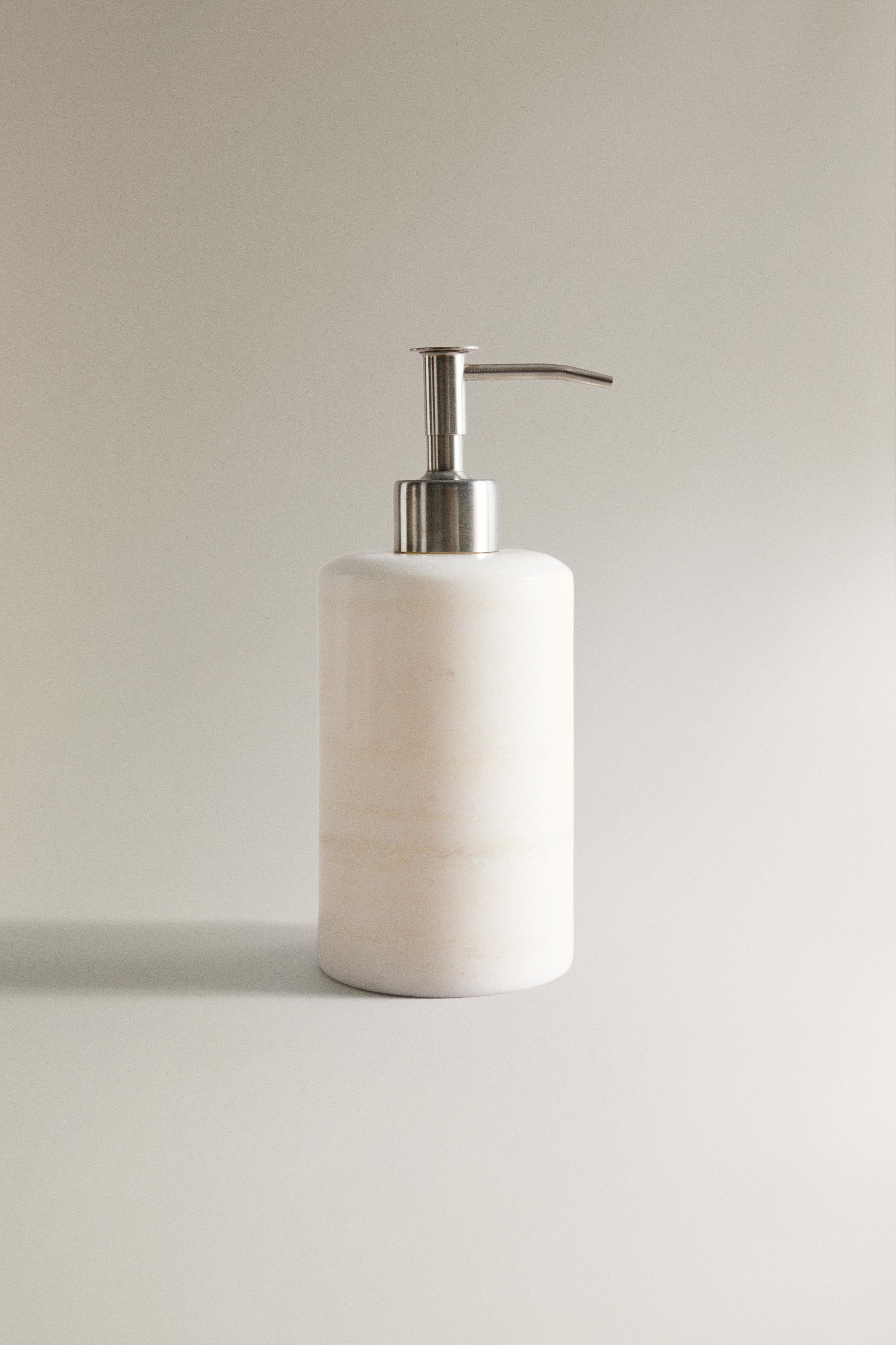DISTRIBUTEUR SAVON MARBRE BLANC