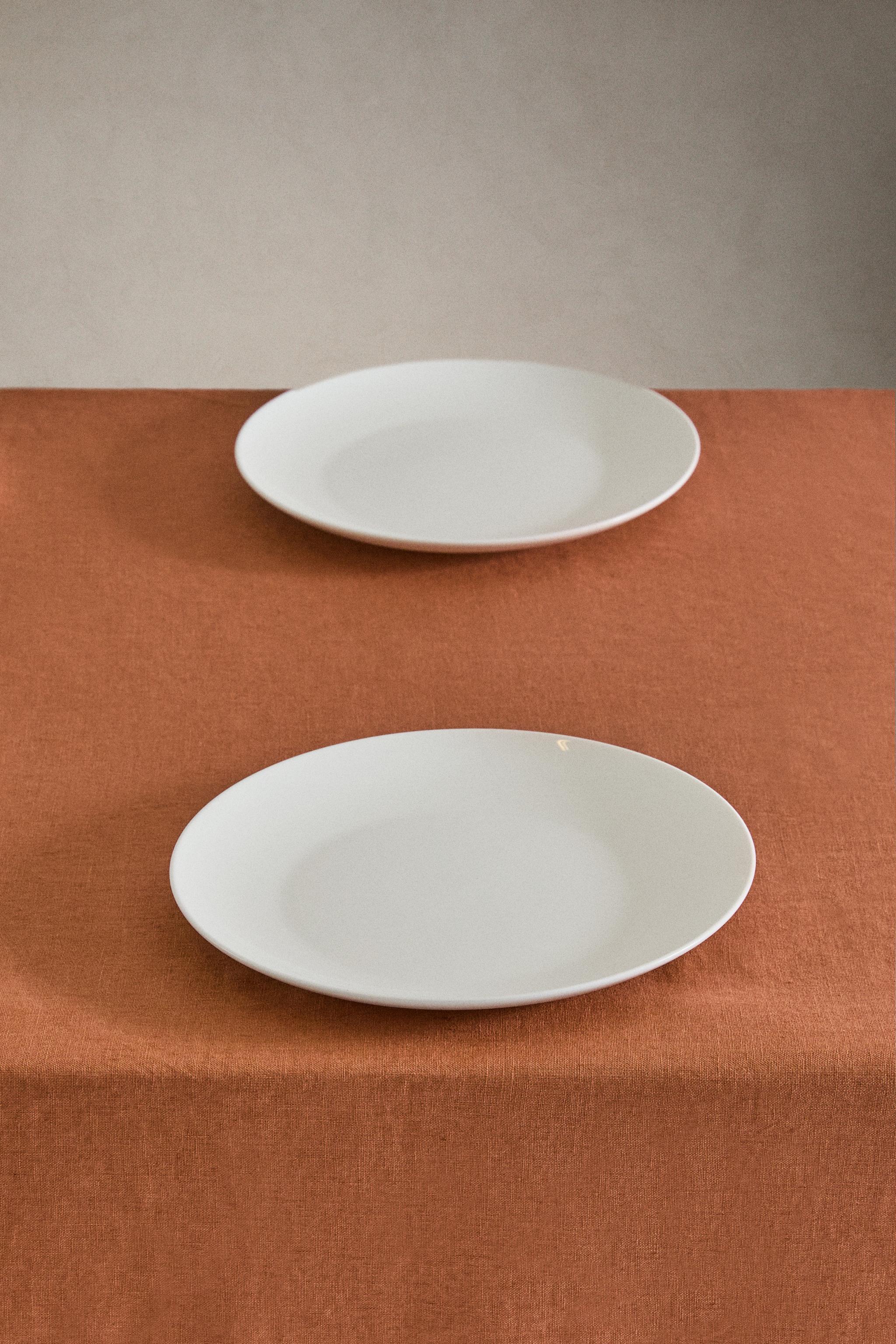 Zara PLAIN FADED LINEN TABLECLOTH — фото 2
