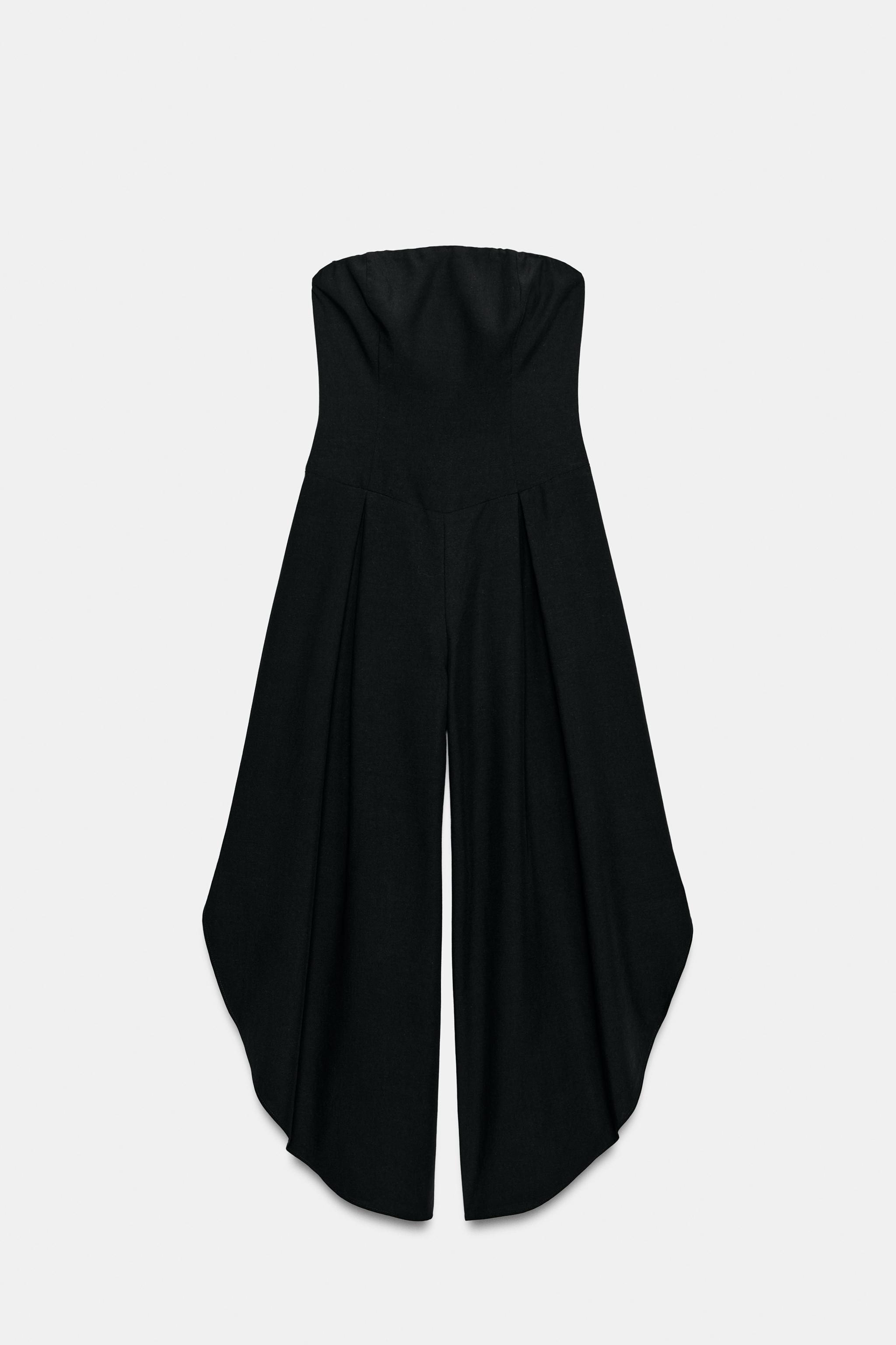 Zara MIDI STRAPLESS JUMPSUIT — фото 11