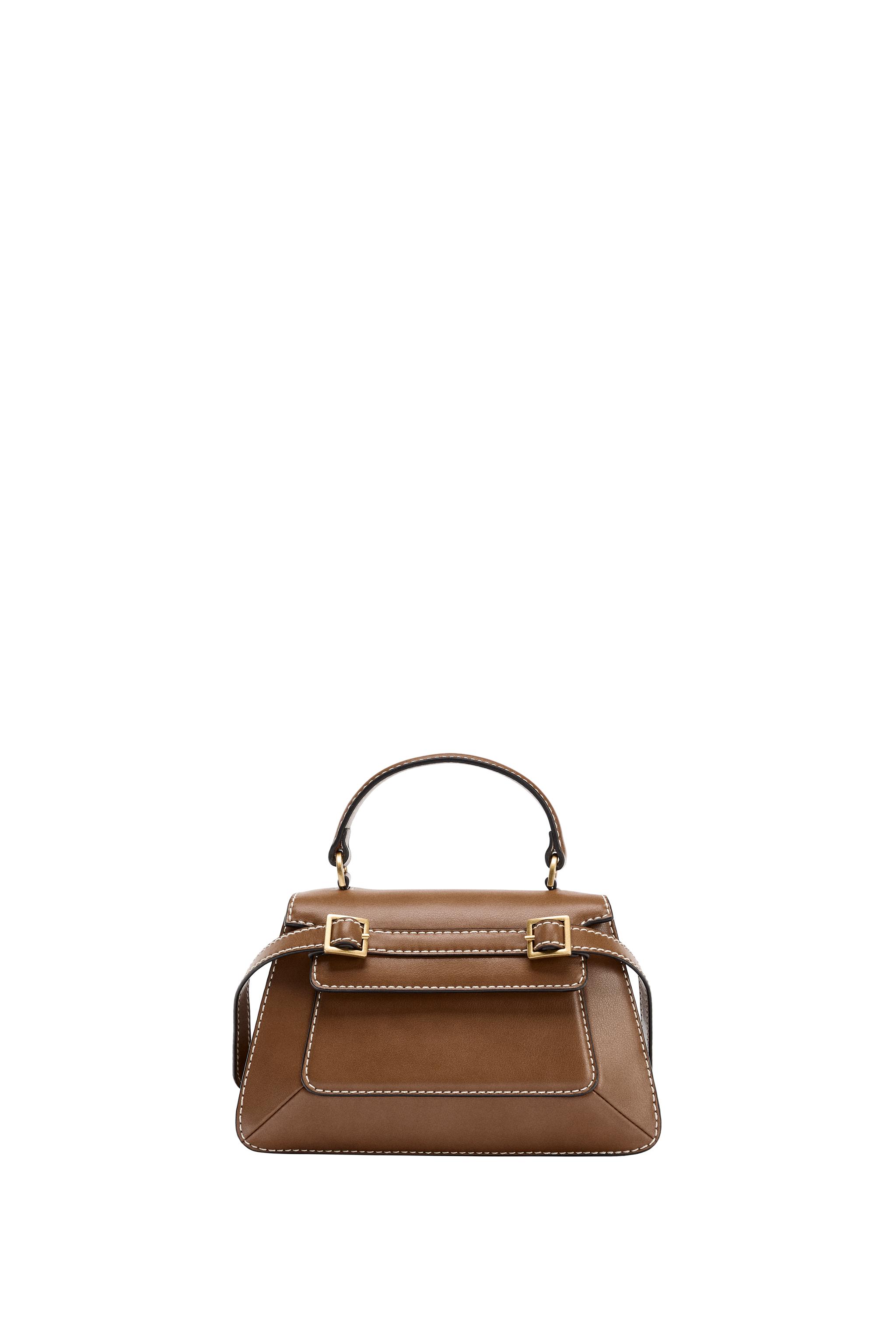 CITY BAG WITH BUCKLES - Dark tan | ZARA South Africa