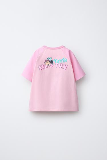 T-SHIRT MANCHES RAGLAN MINNIE MOUSE © DISNEY - Rose de Zara - Image 1