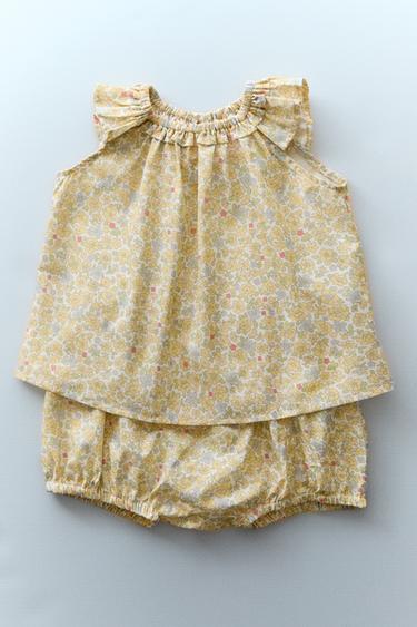 ENSEMBLE BÉBÉ FLEURS - Jaune de Zara - Image 5