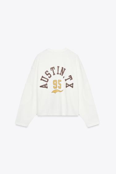 MOLETOM COM TEXTO - Cru da Zara