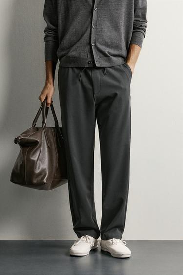 COMFORT REGULAR FIT PANTS — Anthracite grey 2