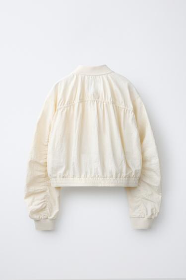 BOMBER JACKET WITH GATHERS - Butter by Zara - Image 1