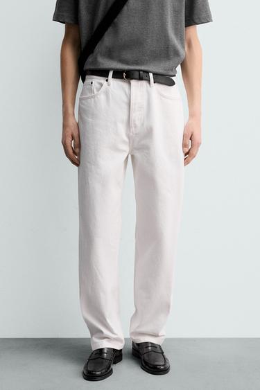 Zara ORIGINS 直筒及踝牛仔褲 - 白色