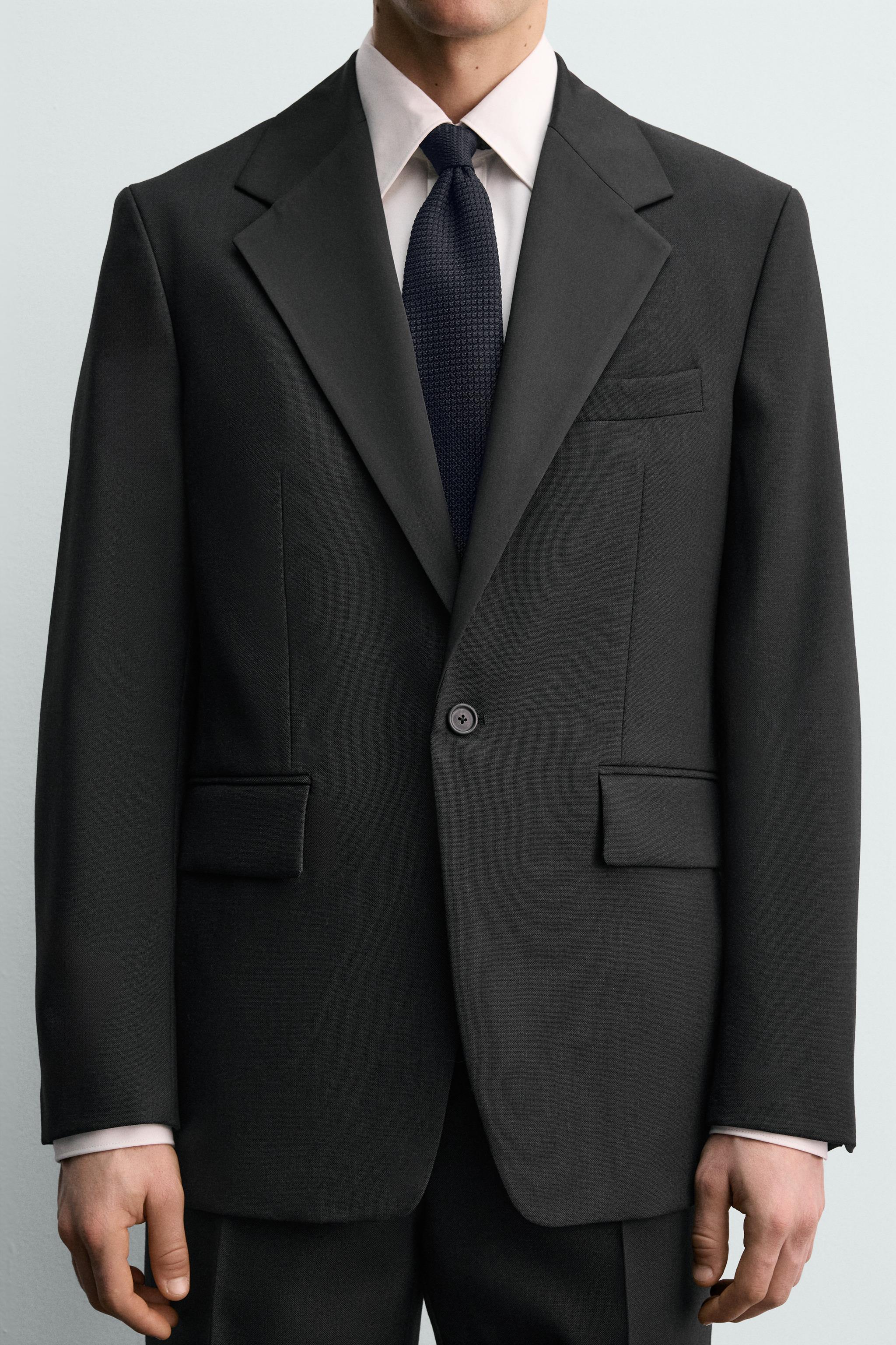 WOOL TUXEDO BLAZER AARON LEVINE X ZARA - Black | ZARA United States