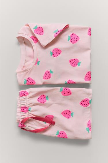 2-6 ANS / PYJAMA IMPRIMÉ FRAISES - Rose de Zara