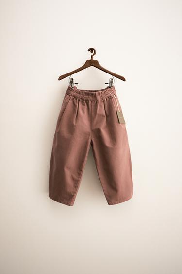 Zara ZARA TIMELESS - BALLOON PANTS WITH ELASTIC WAIST - Brown / Taupe