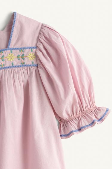 CHEMISE FLEURS BRODÉES LIMITED EDITION - Mauve de Zara - Image 6