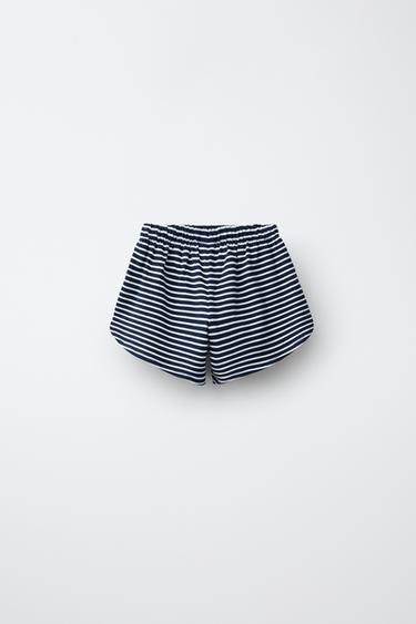 SHORT EN JERSEY ÉPAIS - rayures de Zara - Image 1