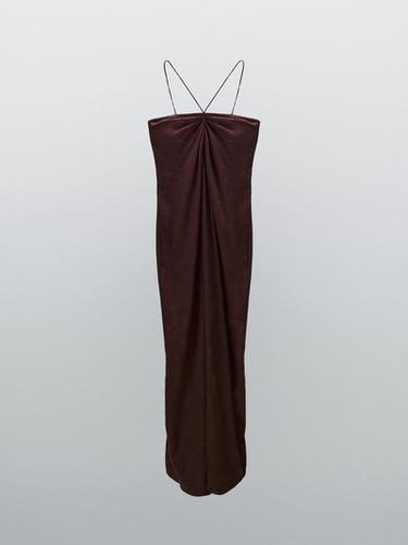 Zara Draped satin midi dress - STUDIO - various