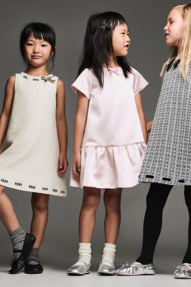 STRUCTURED BOW DRESS — Gray 2