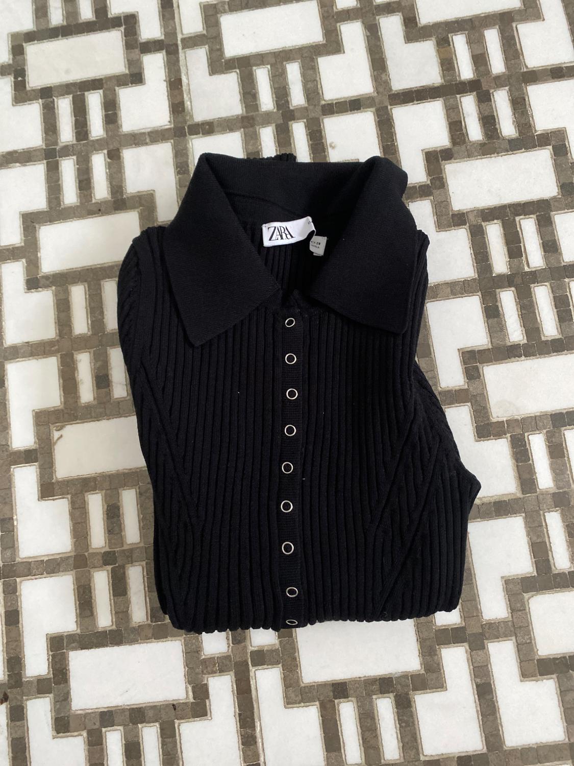 RIBBED KNIT POLO - Image 3
