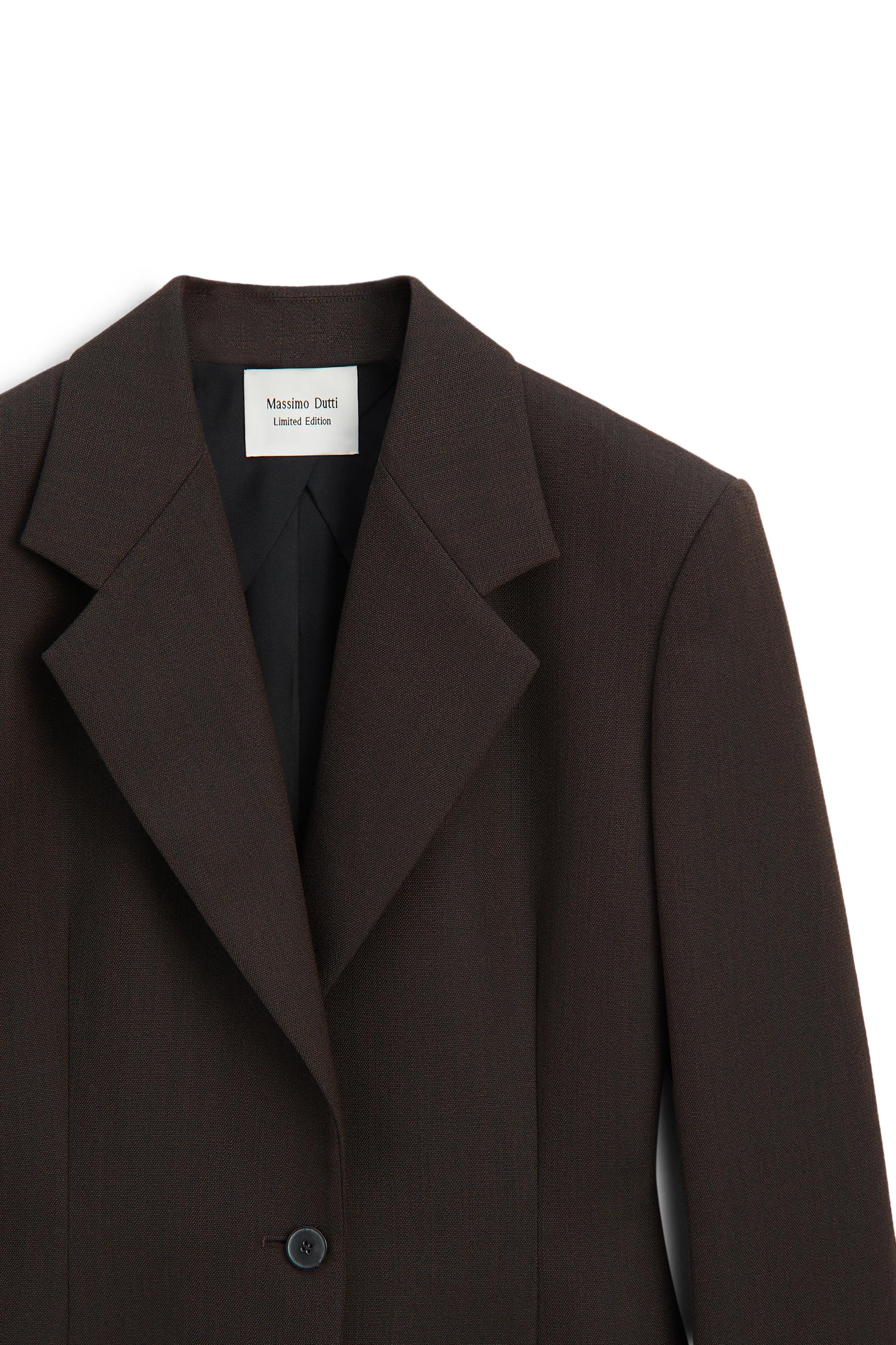 100% wool button detail blazer - LIMITED EDITION