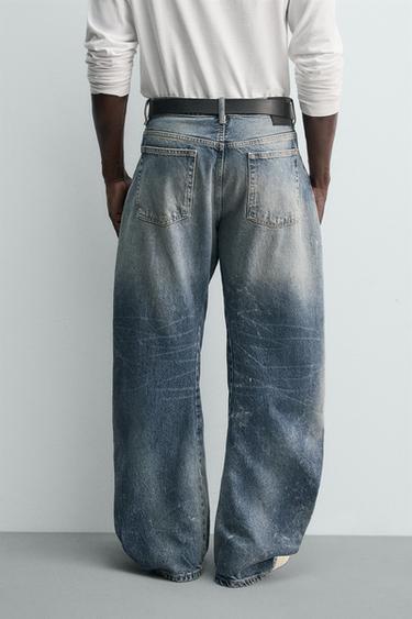 BARREL FIT JEANS WITH TWISTED SEAMS - Blue by Zara - Image 2