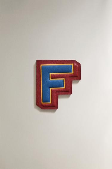 LEDER-PATCH BUCHSTABE F - Bunt von Zara - Bild 0