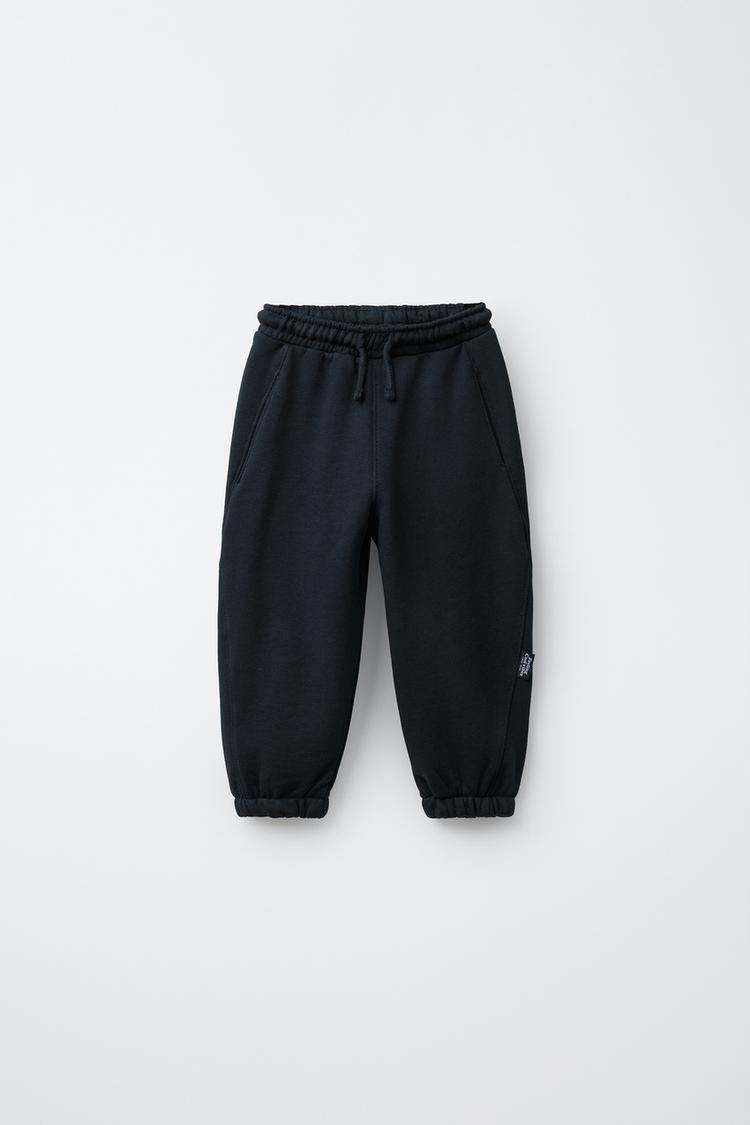 PANTALON DE JOGGING À ÉTIQUETTE Bleu marine ZARA Belgique