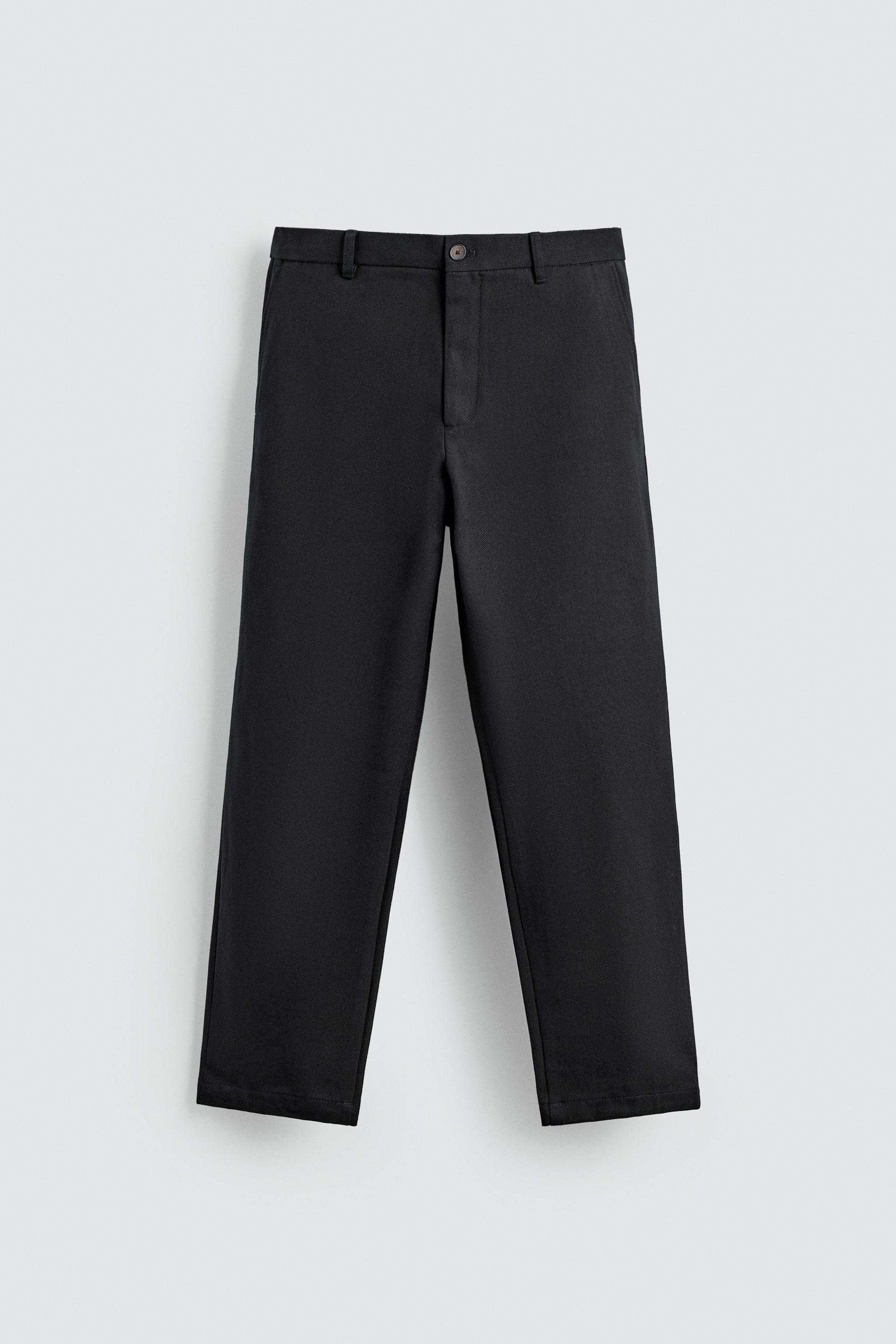 PANTALON STRAIGHT FIT STRUCTURÉ