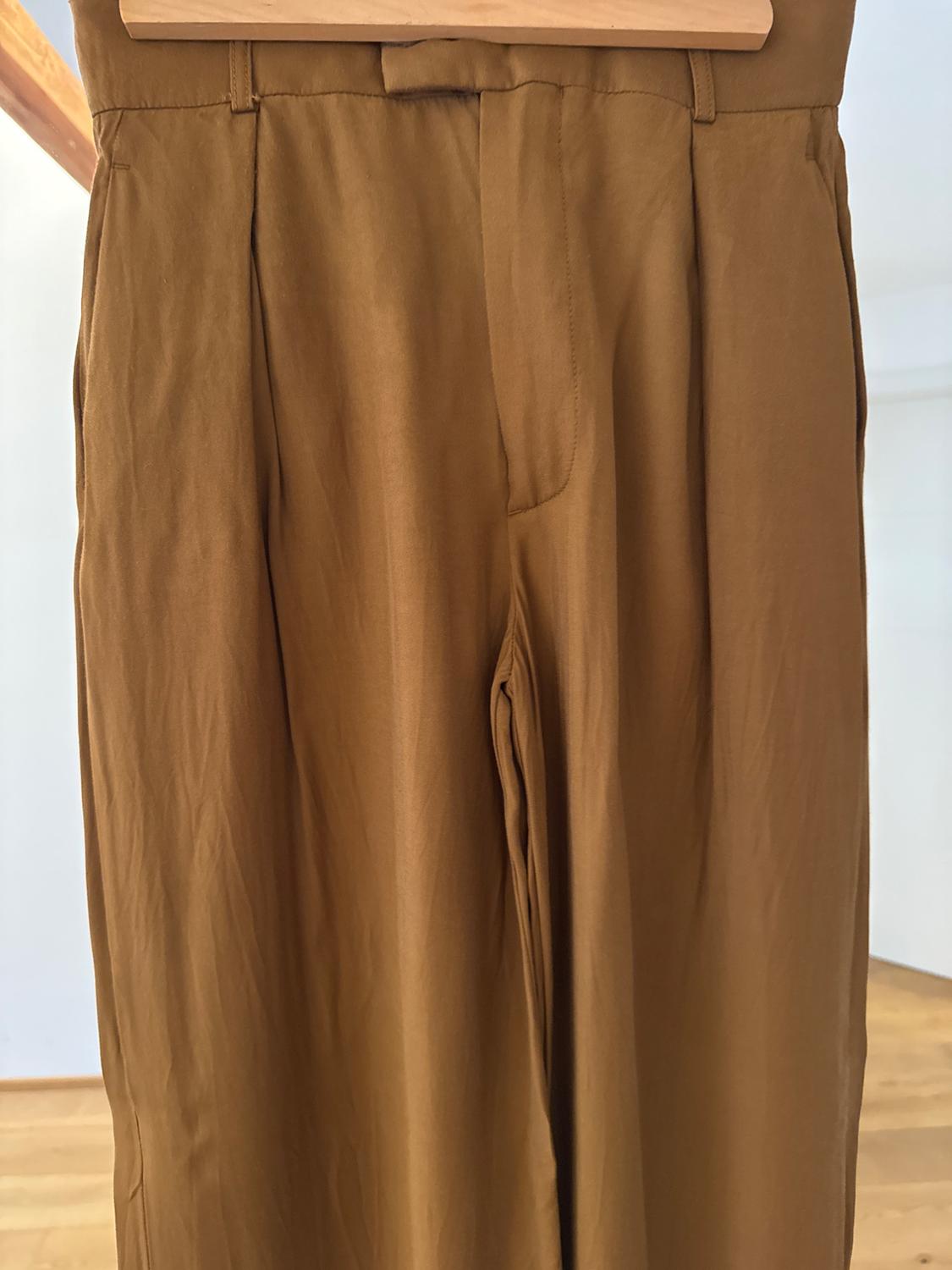 WIDE-LEG SATIN TROUSERS - Image 3