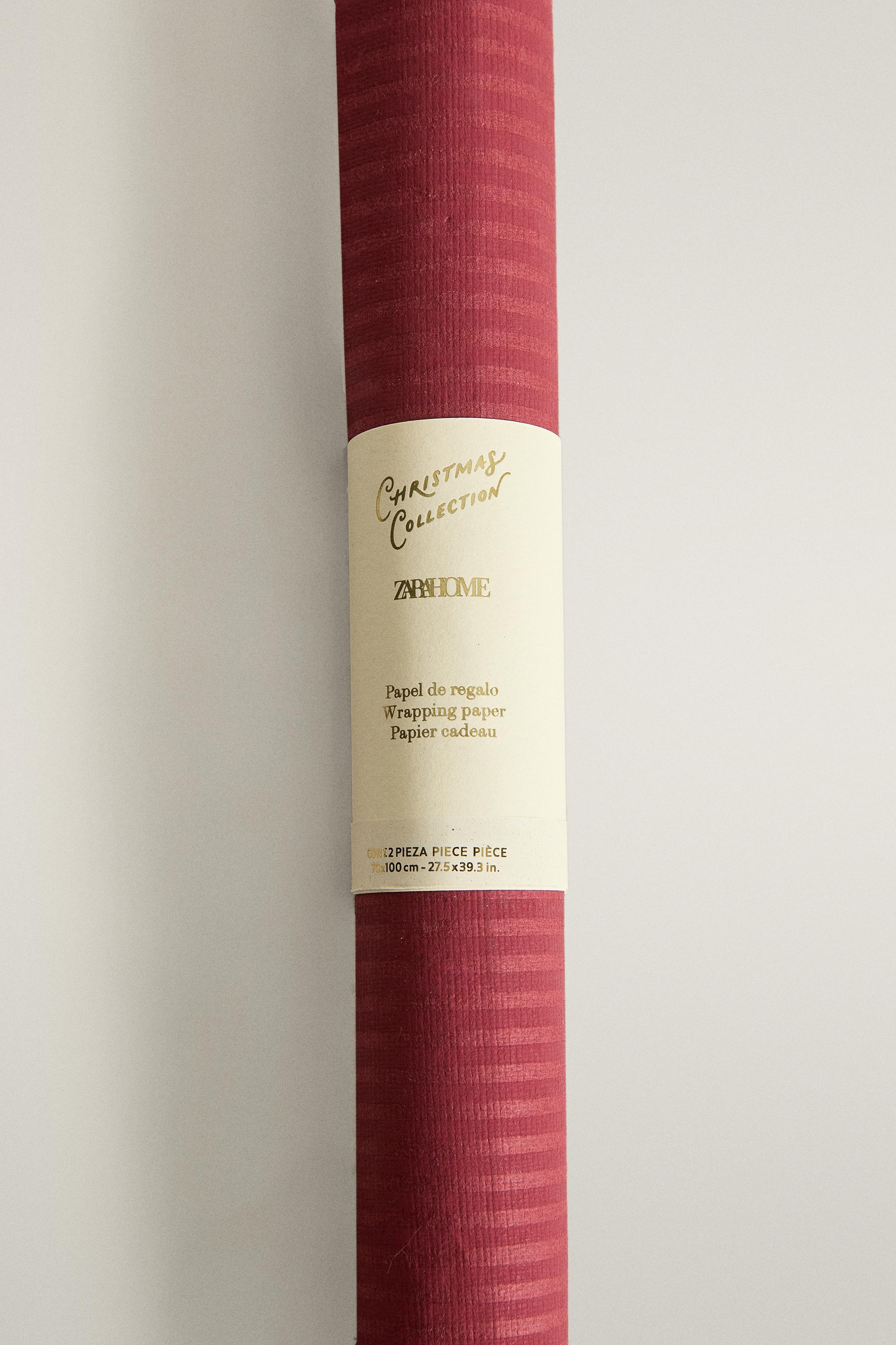 PAPIER CADEAU RAYURES NOËL