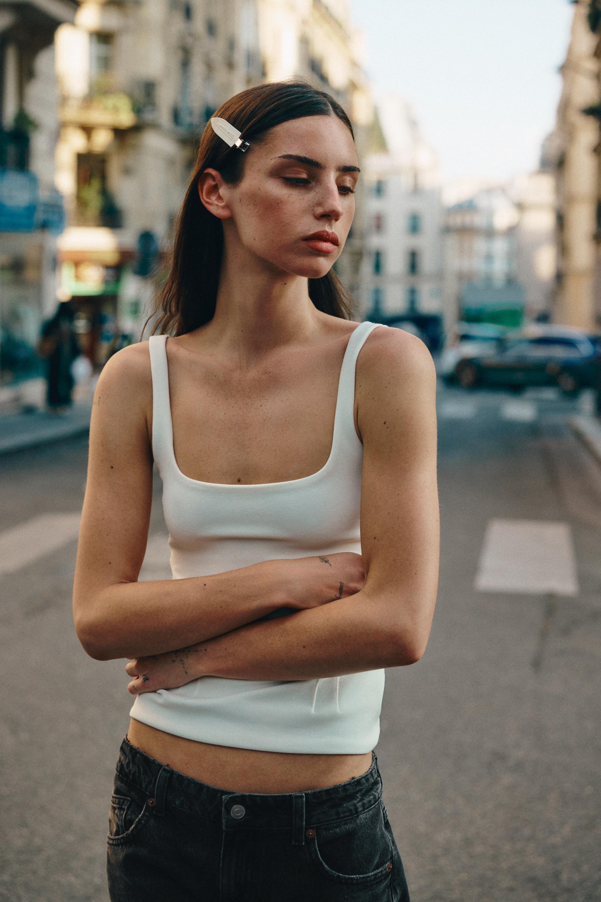 Zara KORSE TARZI STREÇ TOP görsel 4