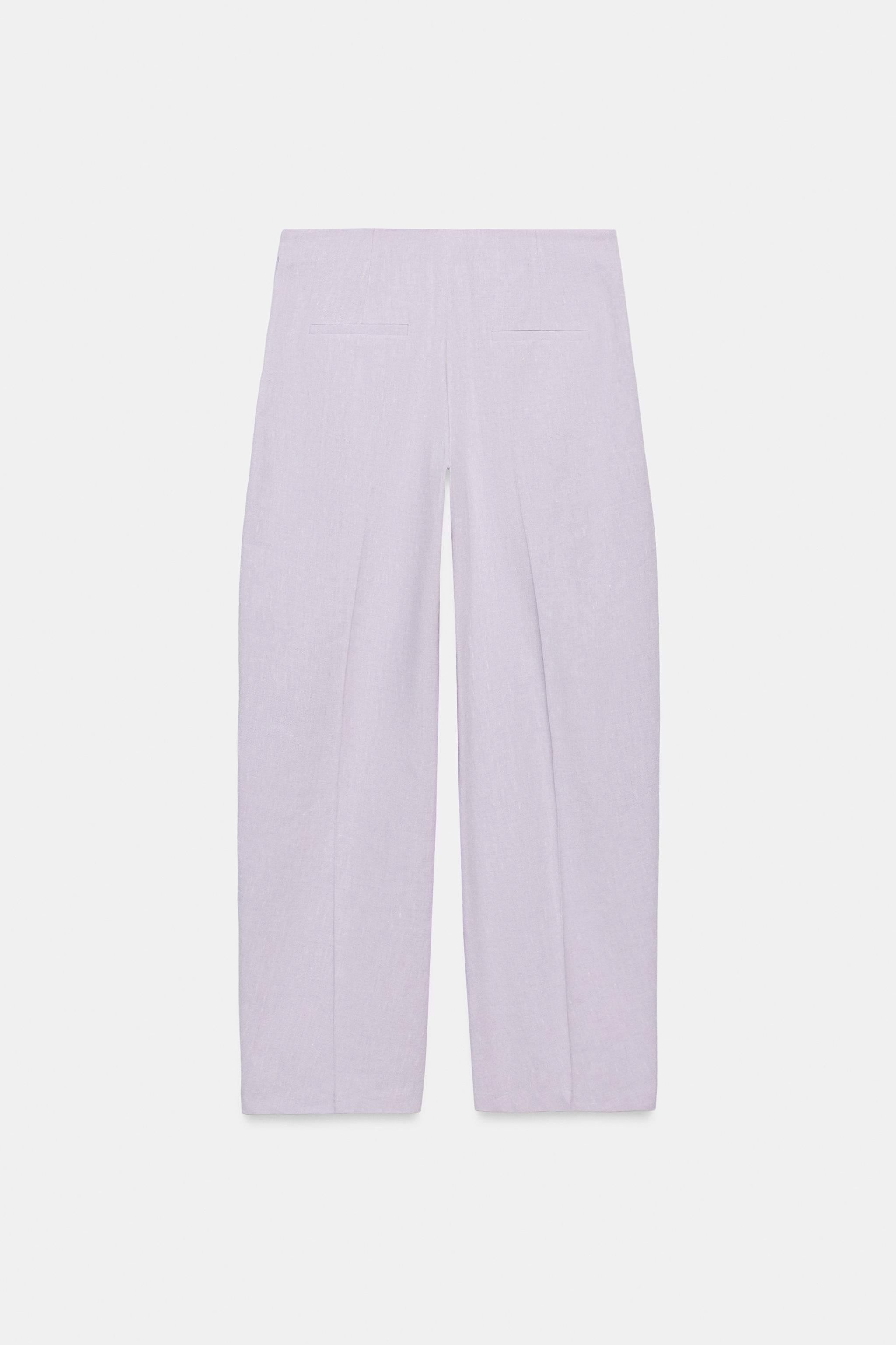 Женские брюки Zara ZW COLLECTION BALLOON TROUSERS — фото 7