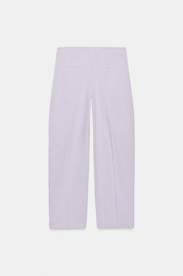 PANTALON BALLOON ZW COLLECTION - Mauve de Zara - Image 6