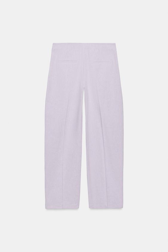 PANTALON BALLOON ZW COLLECTION - Mauve de Zara - Image 6