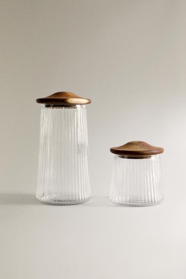 BOROSILICATE STORAGE JAR - Light beige by Zara - Image 0