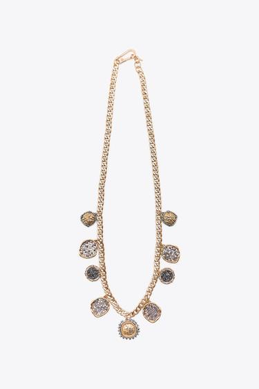 METAL COIN BELT - Golden by Zara