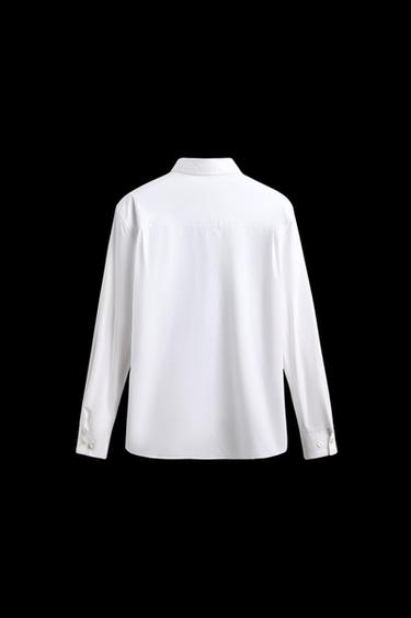 Zara REGULAR FIT POPLIN SHIRT - White