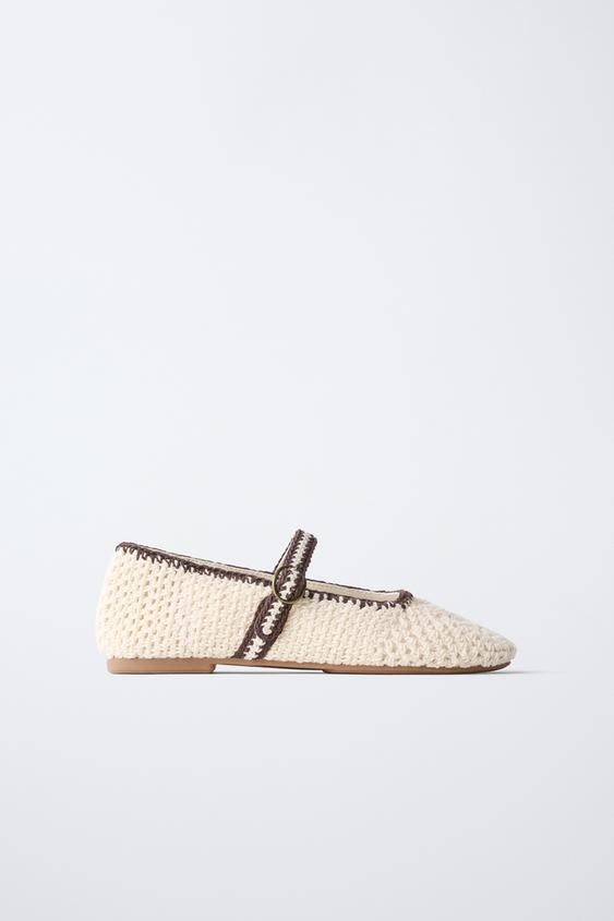 باليرينا كروشيه - أبيض صدفي الخاص بـ Zara - صورة 0
