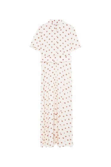 LONG POLKA DOT DRESS