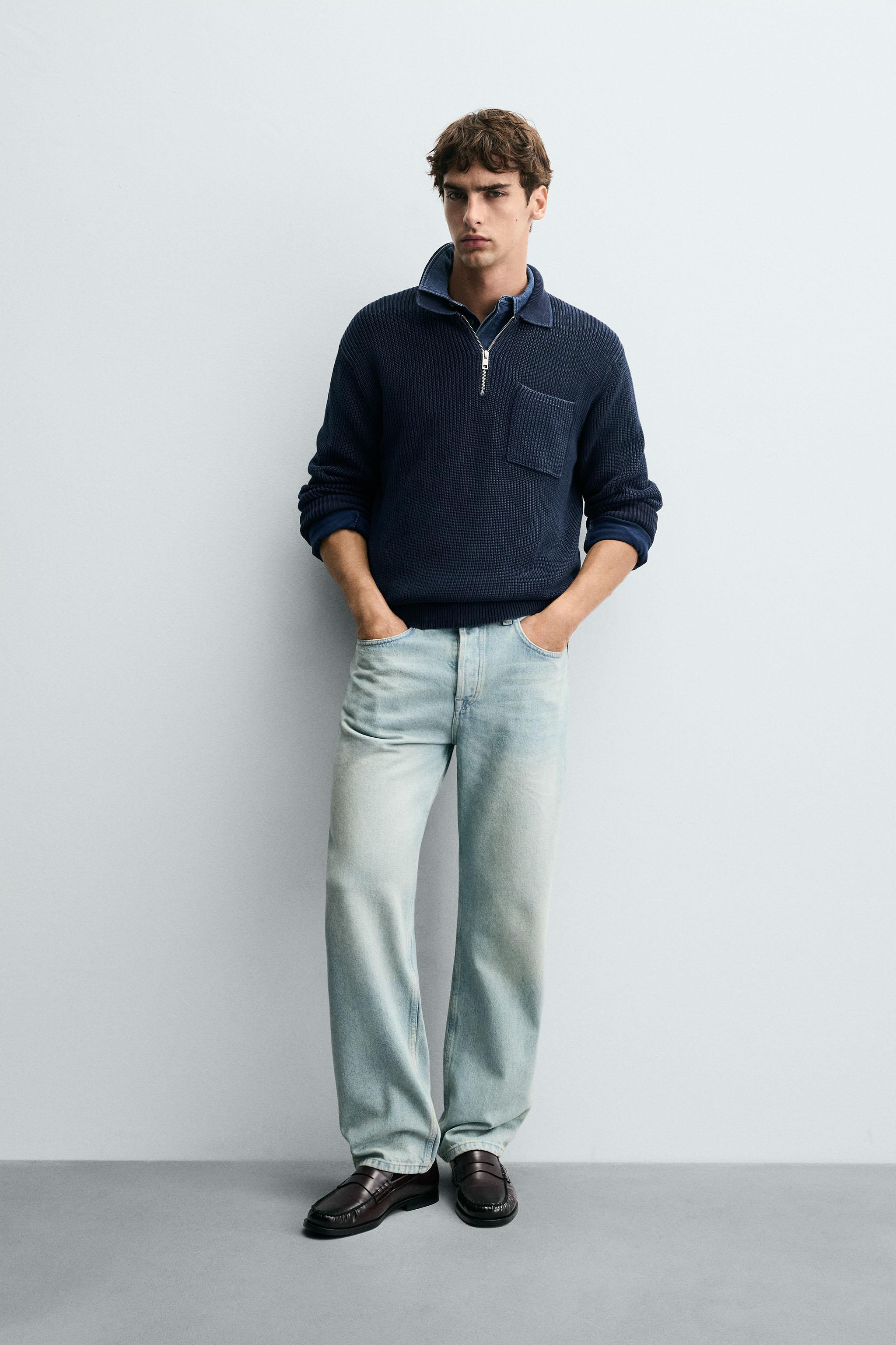 Knit Polo Shirts (Light Blue)  ずとまよ Knit Polo Shirts (Light Blue) - ZUTOMAYO MART