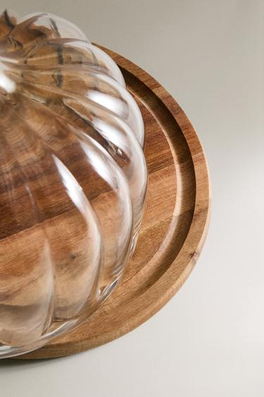 WOODEN PUMPKIN CAKE STAND - Light beige de Zara - Image 1
