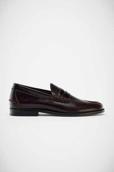 MOCASÍN PIEL LIMITED EDITION - Marrón de Zara
