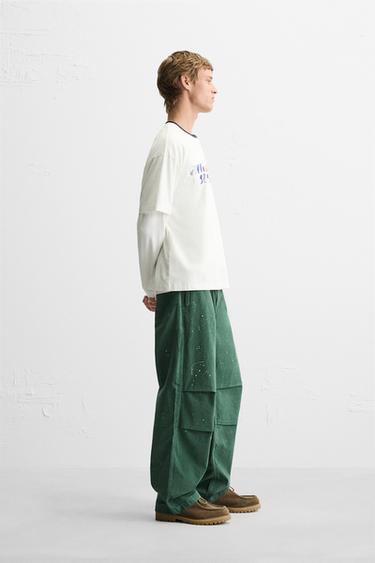 SLOGAN PRINT T-SHIRT - White by Zara - Image 3