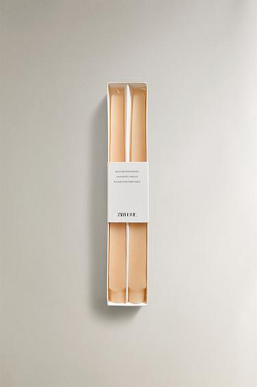 PACK BOUGIES DÉCORATIVES CARRÉES (LOT DE 2) - Blanc cassé de Zara - Image 3