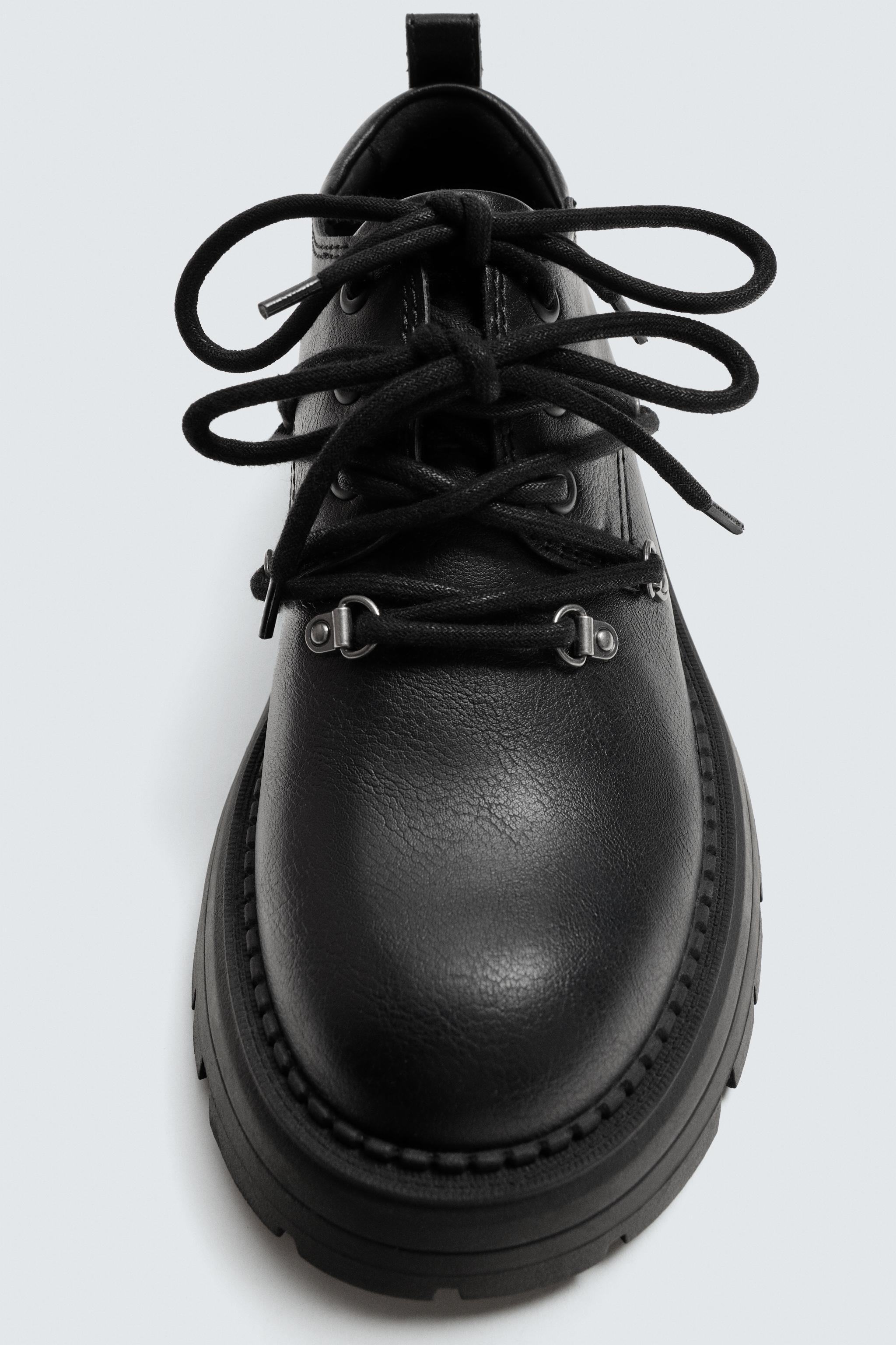 マルチレース チャンキーシューズ - ブラック | ZARA Japan / 日本