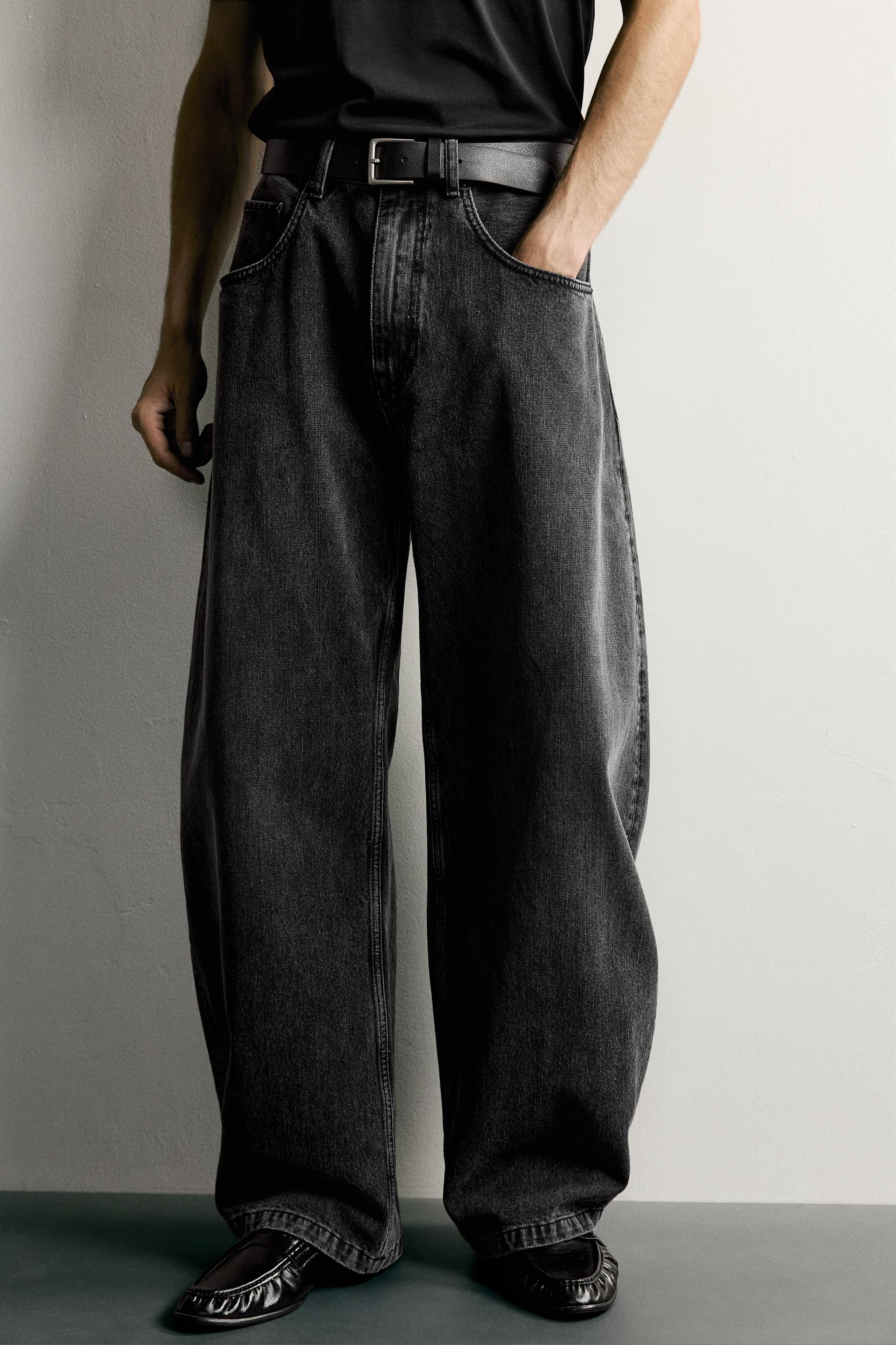 バルーンフィットデニムパンツ - カーボン | ZARA Japan / 日本