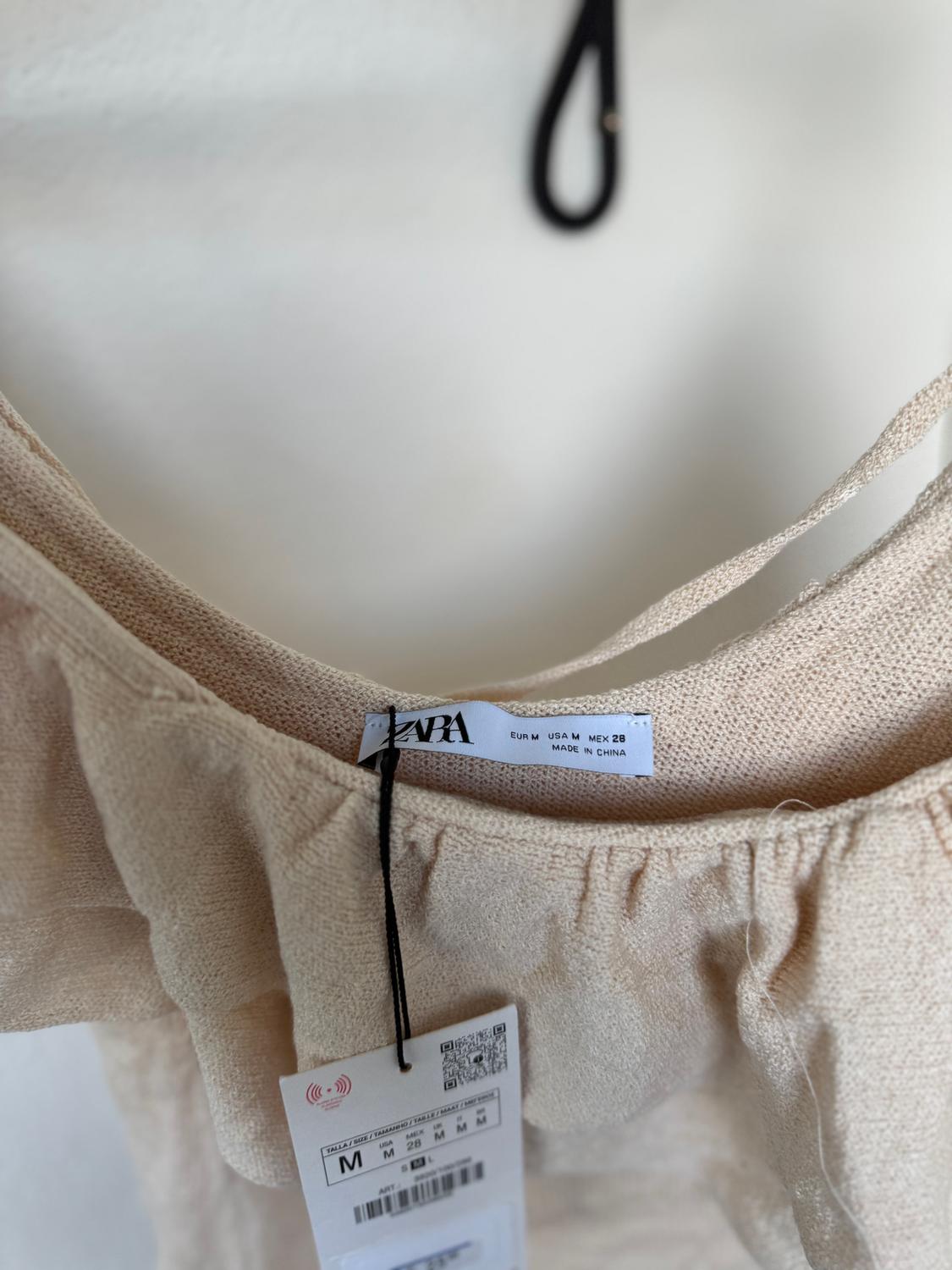 ASYMMETRIC KNIT RUFFLED TOP - Image 2