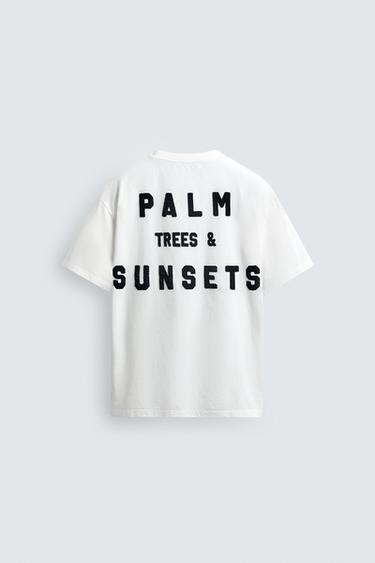 RELAXED FIT SLOGAN T-SHIRT - White by Zara - Image 8