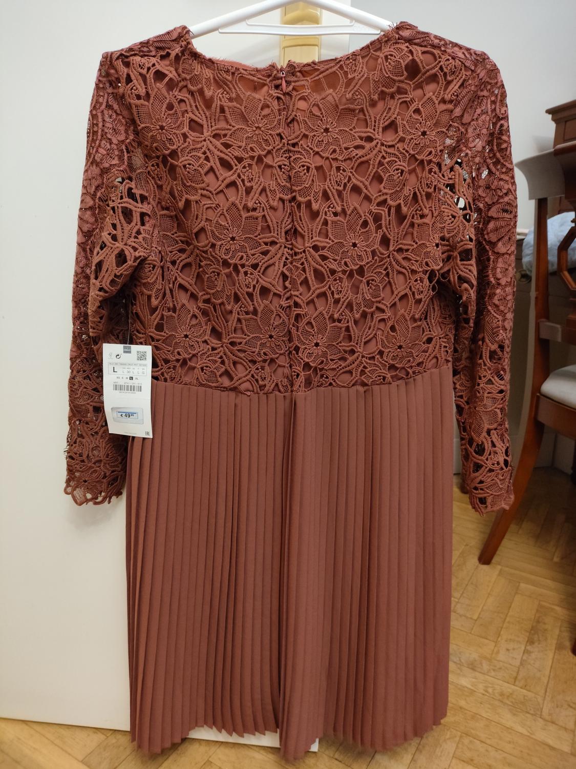 CONTRAST LACE DRESS - Image 2
