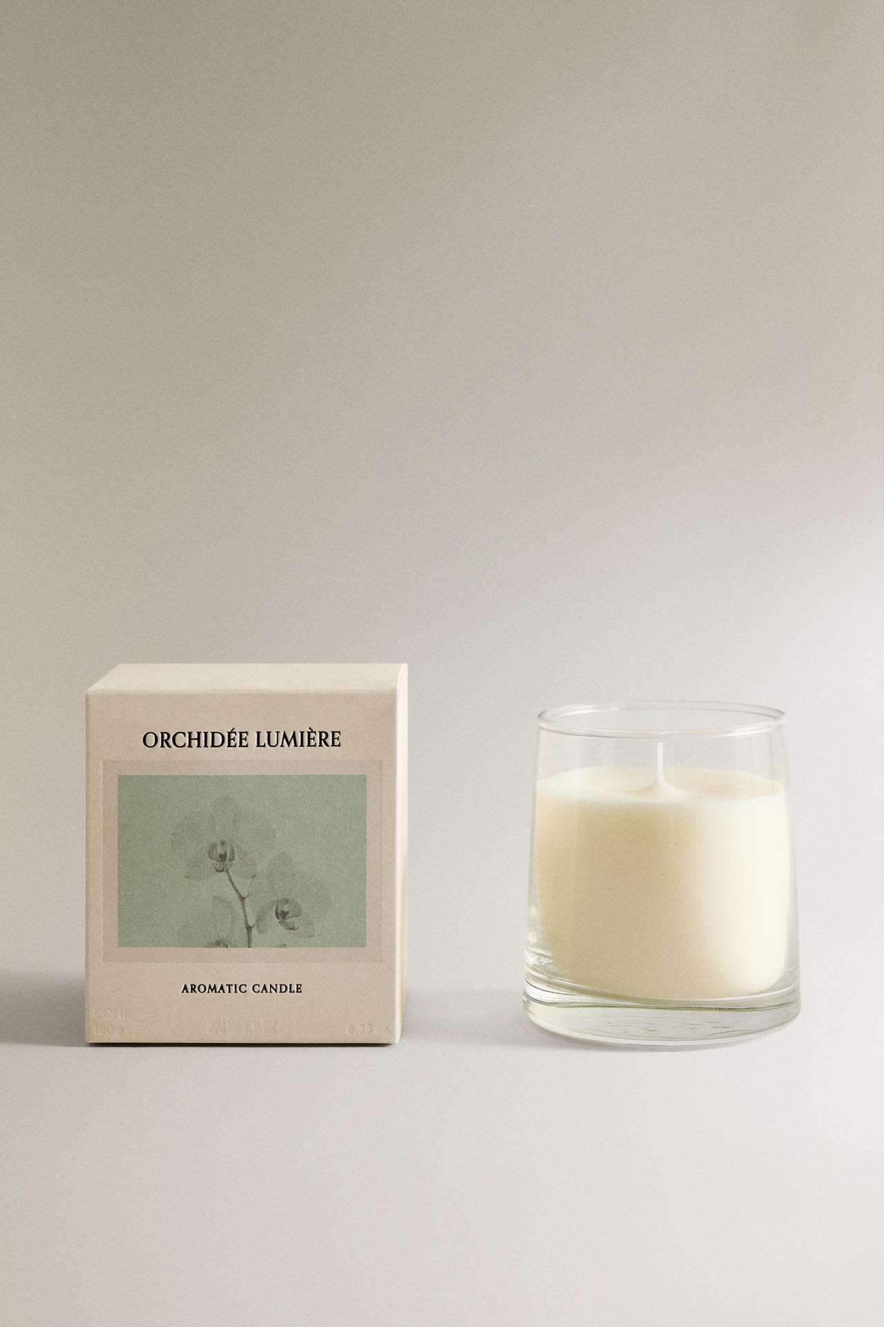 (180 G) ORCHIDÉE LUMIÈRE SCENTED CANDLE — Purple