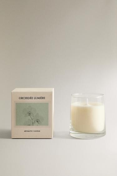 (180 G) BOUGIE PARFUMÉE ORCHIDÉE LUMIÈRE - Pourpre de Zara - Image 0
