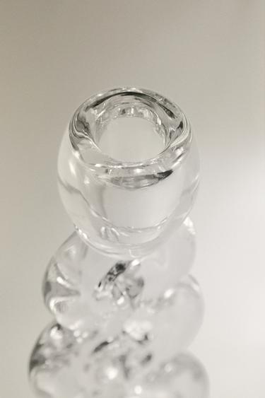 SPHERE DESIGN GLASS CANDLE HOLDER - Transparent by Zara - Image 2