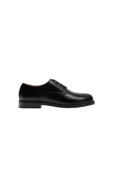 LIMITED EDITION LEATHER SMART SHOES - Black by Zara